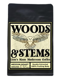 woods and stems: lion's mane mushroom coffee